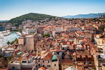 Vue générale de Split en Croatie