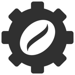 Coffee industry vector illustration. Flat illustration iconic design of coffee industry, isolated on a white background.