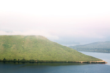 Beautiful morning summer landscape.