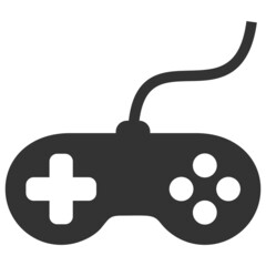 Playing console vector illustration. Flat illustration iconic design of playing console, isolated on a white background.