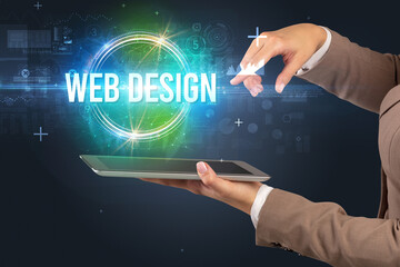 Close-up of a touchscreen, new tech concept