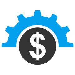 Financial industry vector illustration. Flat illustration iconic design of financial industry, isolated on a white background.