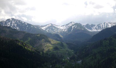 view of the mountains