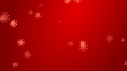 Coronavirus red pattern banner background. Abstract healthcare Illustrations concept COVID-19.