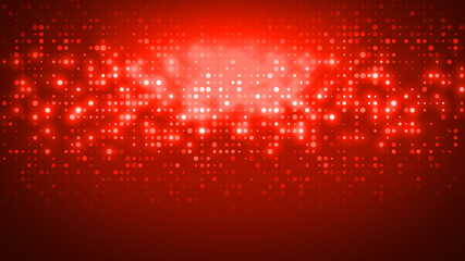 Abstract dot red pattern gradient texture technology background.