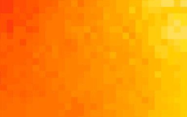 Minimal geometric background. Yellow vector background from squares. Beautiful illustration from orange-yellow squares. The template can be used as a autumn background. 