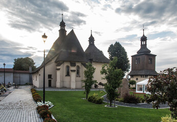 The historic parish church of St. Józef in Sadow in the Diocese of Gliwice - obrazy, fototapety, plakaty