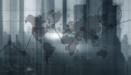 Sell and Buy Finance Business Traders concept