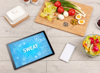 Healthy Tablet Pc compostion, immune system boost concept