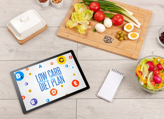 Healthy Tablet Pc compostion concept