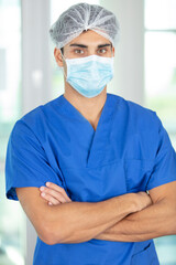 Fototapeta na wymiar male surgeons portrait at clinic