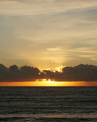 sunset over the sea