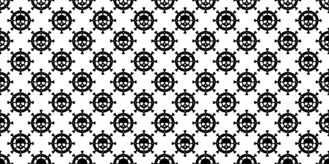 helm seamless pattern anchor vector skull bone halloween boat pirate ghost maritime Nautical ocean sea repeat wallpaper scarf tile background gift wrapping paper design