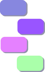 set of buttons more color on white background