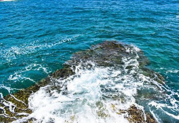 waves on the sea, reef, Laie Point, Oahu, Hawaii