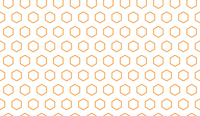 Bee honey comb background seamless. Simple seamless pattern of bee honeycomb cells. Illustration. Vector texture. Geometric print