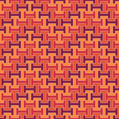 Seamless pattern. Ethnic backdrop. Mosaic tiles. Sayagata vector. Folk wallpaper. Tribal ornament. Geometric image. Ethnical motif. Surface texture. Textile print. Abstract background