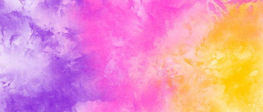 Abstract colorful watercolor background. Digital art painting