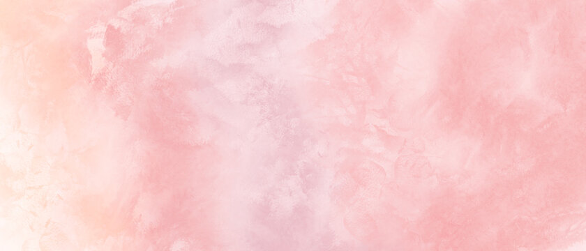 Abstract pink gradient watercolor background. Digital art painting