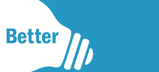 Fototapeta premium Better in lamp background illustration