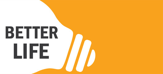 Fototapeta premium Better Life in lamp background illustration