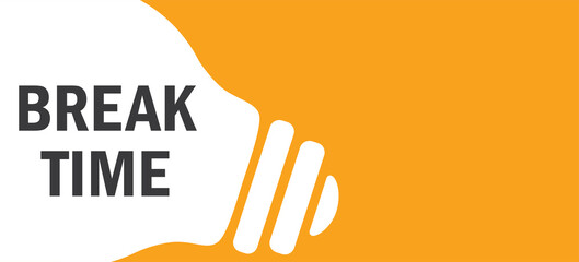 Fototapeta premium Break Time in lamp background illustration