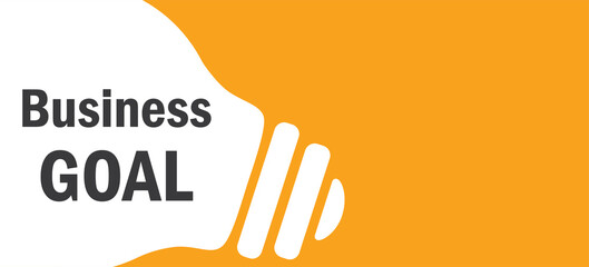 Business Goal in lamp background illustration