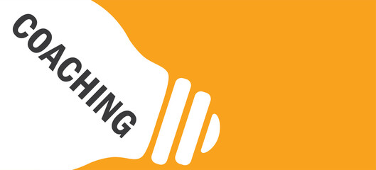 Coaching in lamp background illustration