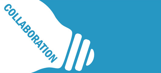 collaboration in lamp background illustration