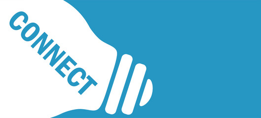 Connect in lamp background illustration