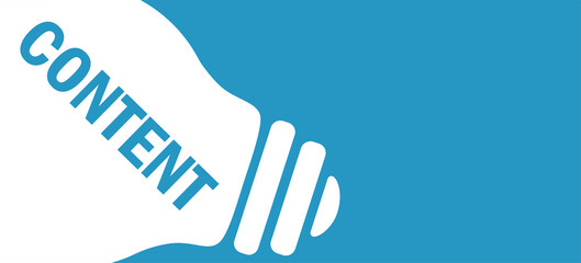 Content in lamp background illustration