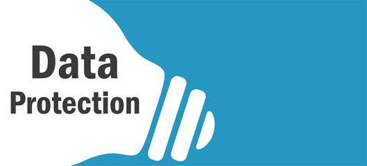 Data Protection in lamp background illustration