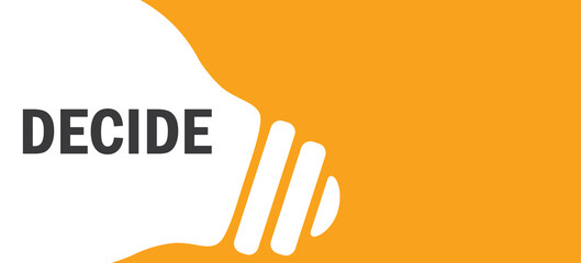 Decide in lamp background illustration