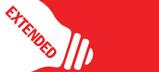 Fototapeta premium Extended in lamp background illustration