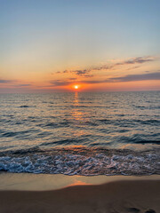 Obraz premium sunset on the lake