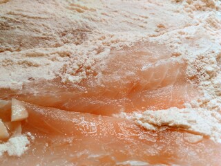 close up of a flour
