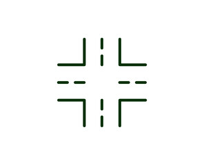 Fototapeta premium Road line icon. Vector symbol in trendy flat style on white background. Commerce sing for design.