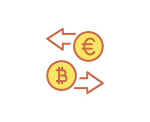 Currency line icon. 