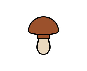 Mushroom premium line icon. Simple high quality pictogram. Modern outline style icons. Stroke vector illustration on a white background. 