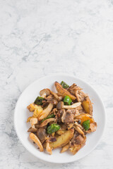 豚肉と野菜のオーロラソース炒め
