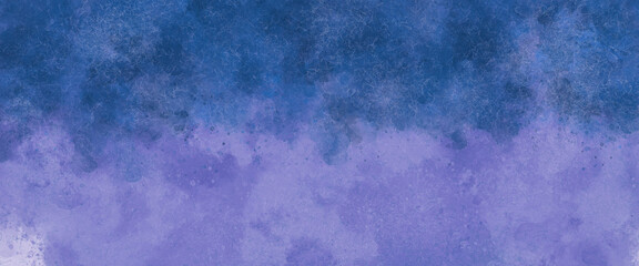 Abstract soft and dark blue watercolor with splash paint texture or grunge background design