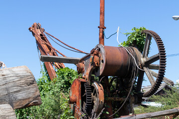 錆びたクレーン