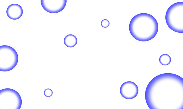 Light Blue Bubble Pattern White Background