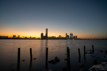 Fototapeta premium 한강 노을