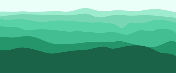 Mountain layers landscape vector illustration used for background, backdrop, editable background, banner, travel banner, wallpaper.