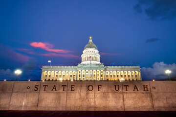 Fototapeta premium Utah State Capitol building in Salt Lake City, USA