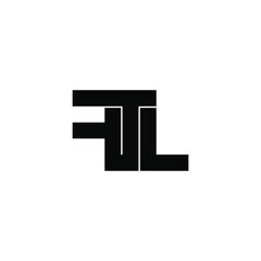 ftl initial letter monogram logo design