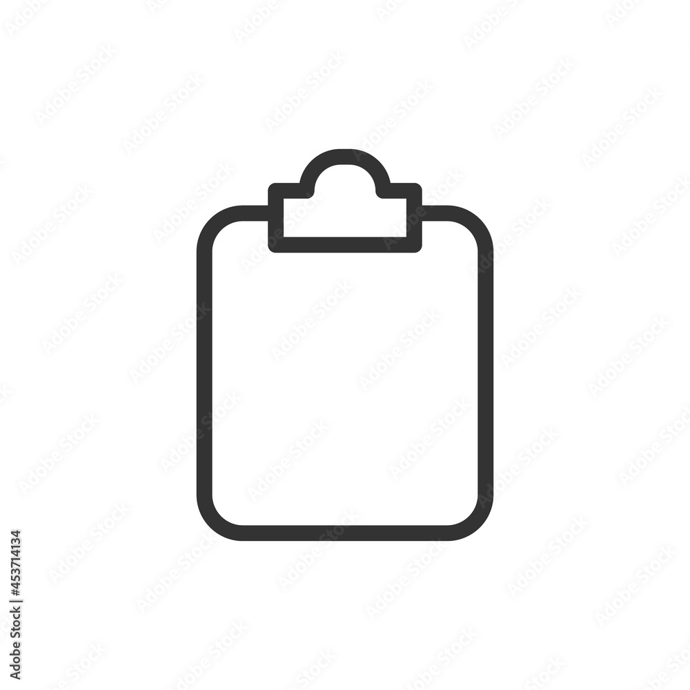 Canvas Prints clipboard line icon, sign or symbol.