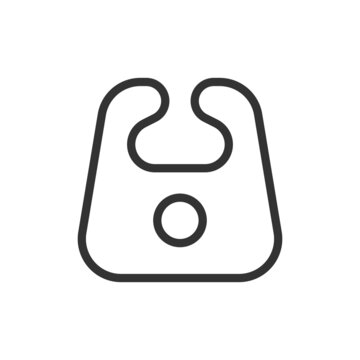 recommend clip art: Simple bib line icon.