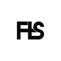 fts initial letter monogram logo design